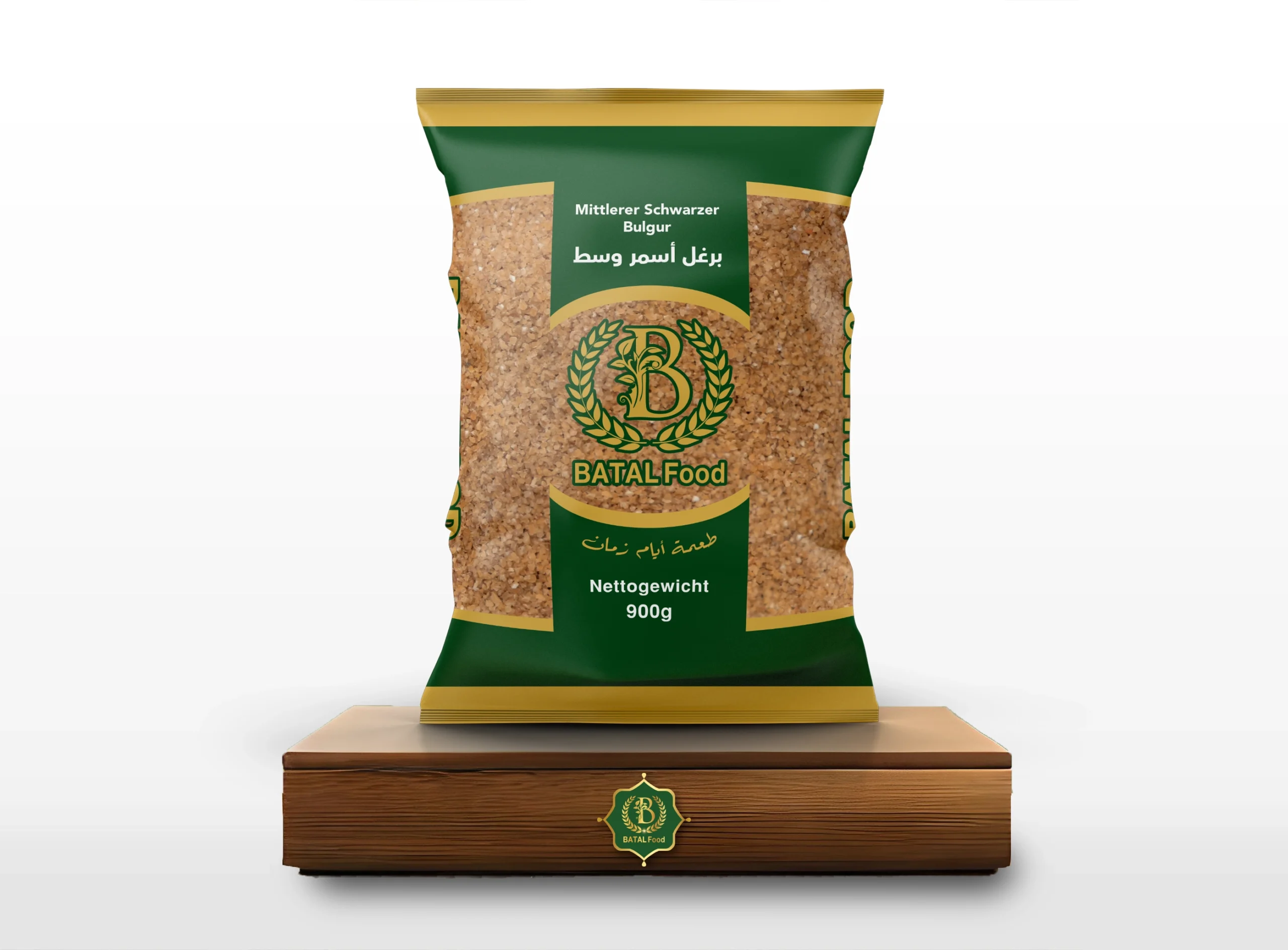 Mittlerer schwarzer Bulgur 900g برغل أسمر وسط